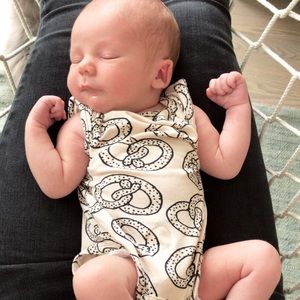 Spearmint Love Pretzel Muscle Tank Onesie